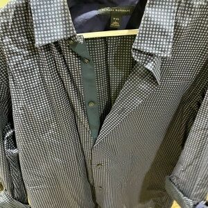 Banana Republic Black and White Polka Dot Shirt